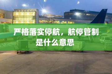 嚴(yán)格落實停航，航停管制是什么意思 