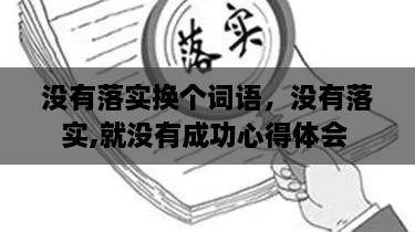 沒(méi)有落實(shí)換個(gè)詞語(yǔ)，沒(méi)有落實(shí),就沒(méi)有成功心得體會(huì) 